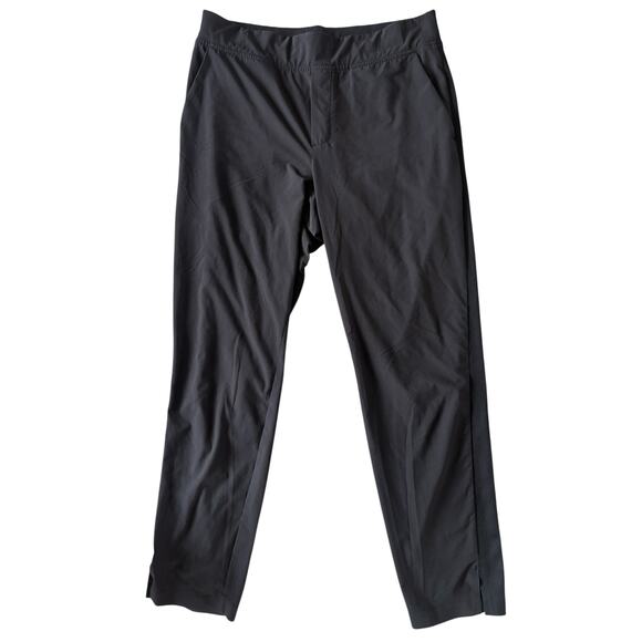 Athleta Brooklyn Pants Women’s Size 10 Brown Stretch Mid Rise Straight Leg - Picture 1 of 8